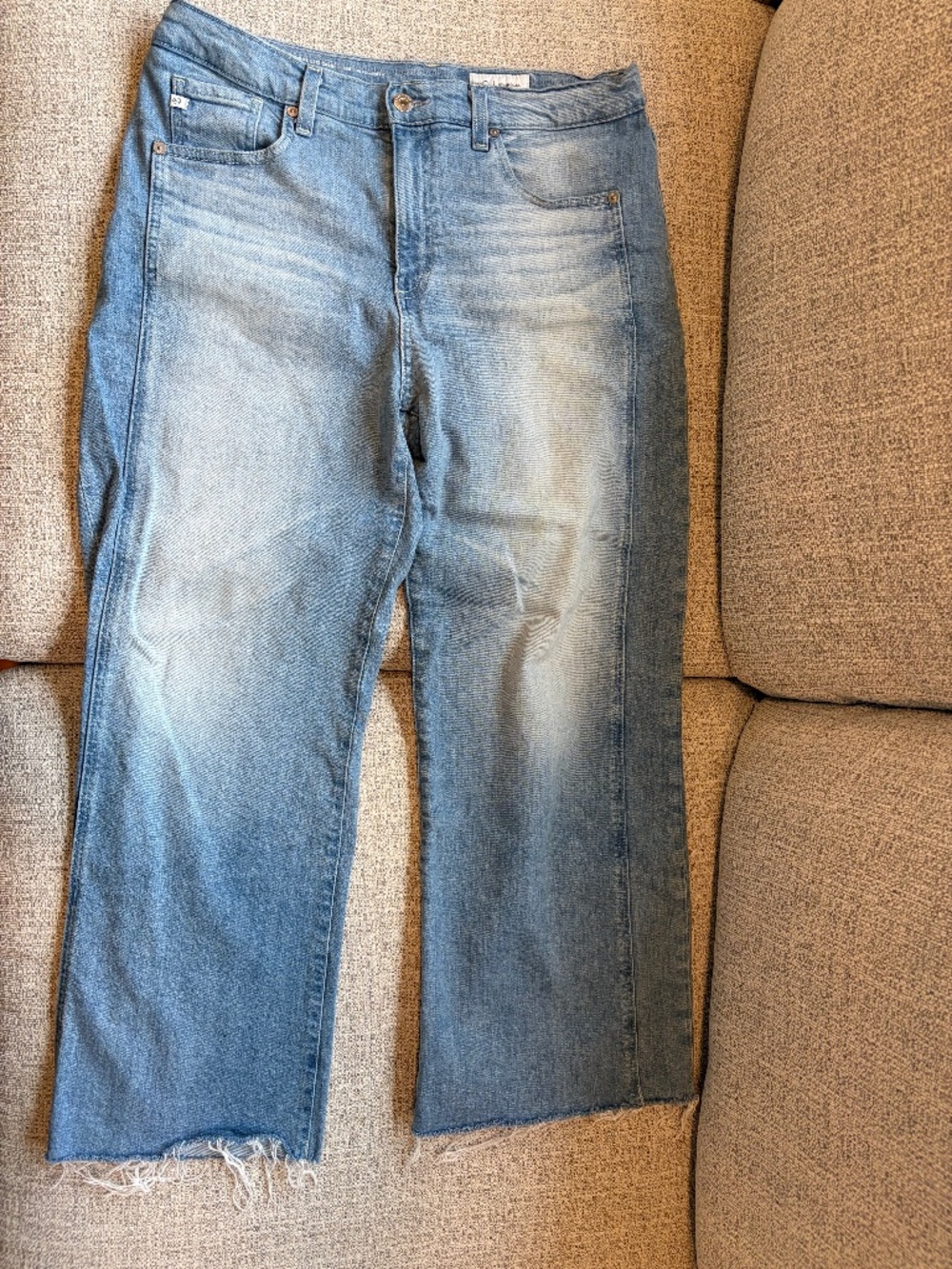 AG Saige wide leg crop jeans